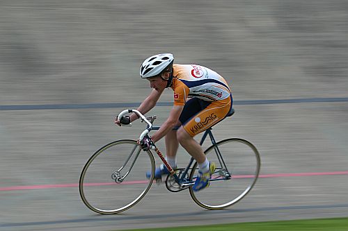 Auf der Chemnitzer Radrennbahn