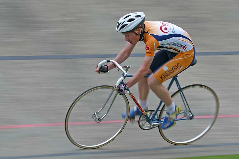 Auf der Radrennbahn